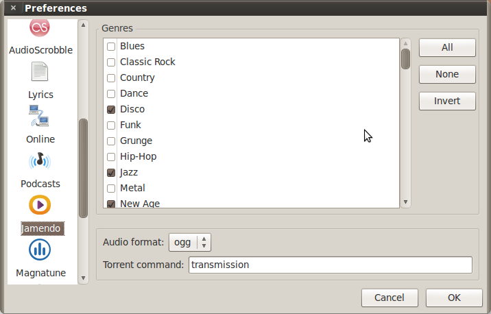 Guayadeque Preferences Playback